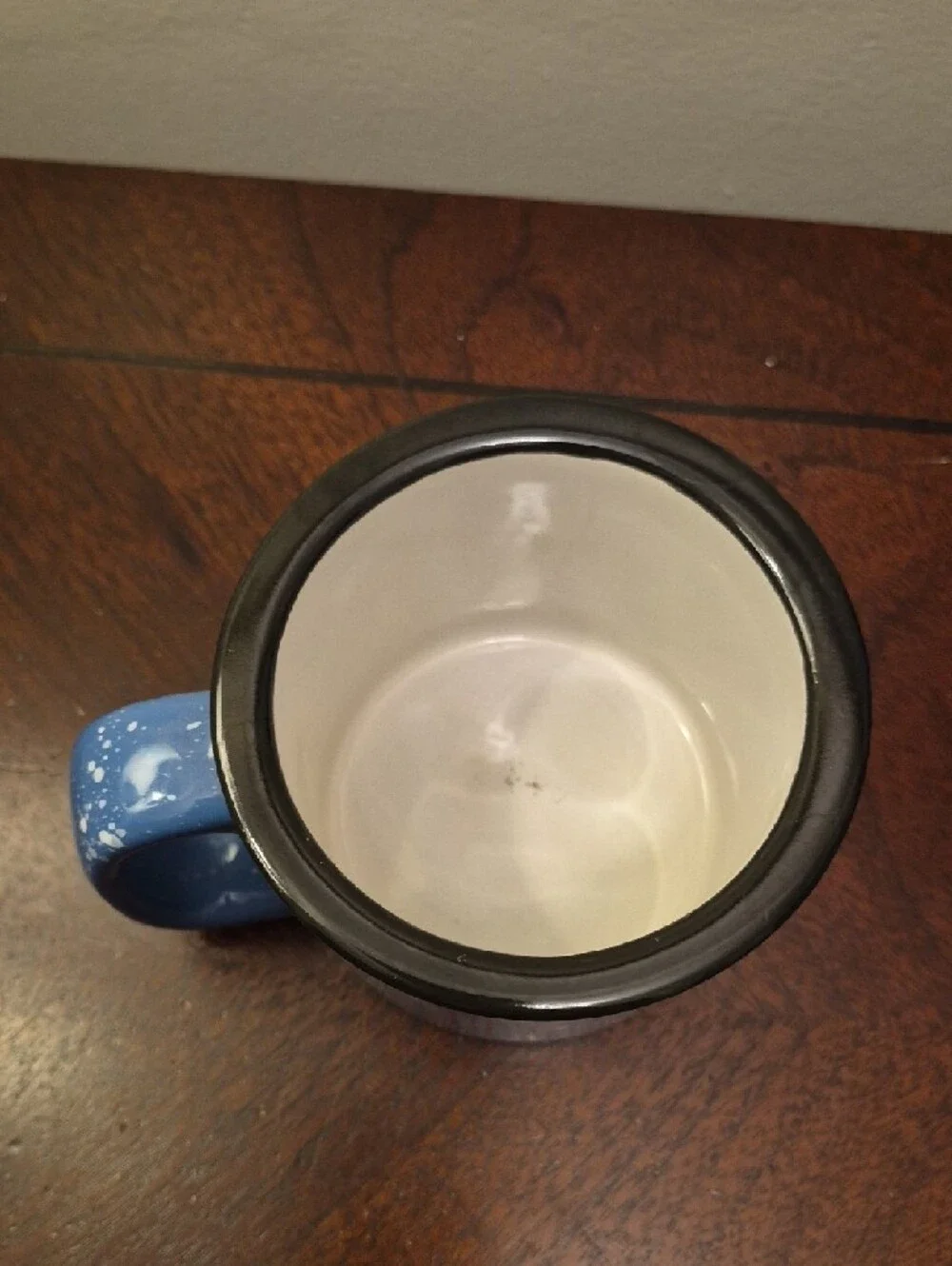 Bass Pro Shops Blue Speckled Ceramic Mug with‎ Black Rim